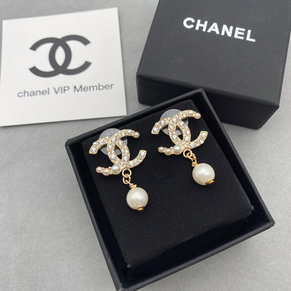 2025 Pearl Drop Diamond Earrings