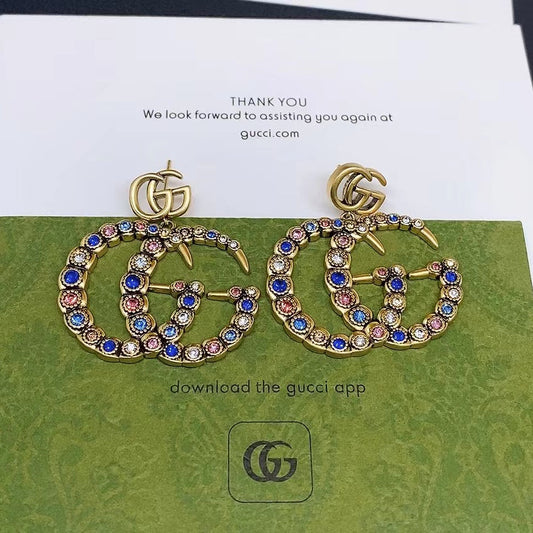 2025 New Style Colorful Crystal Earrings