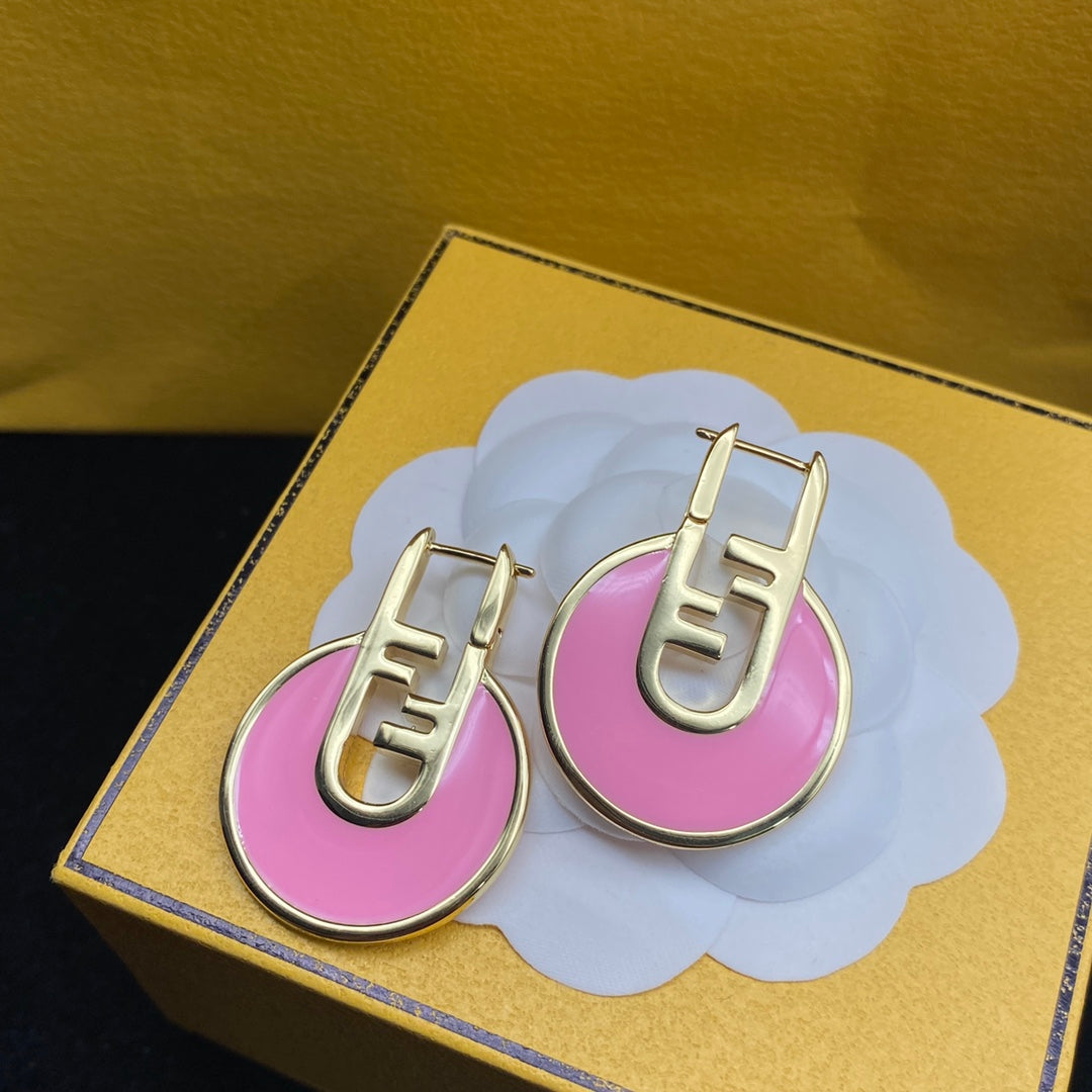 2025 Elegant Pink Drop Earrings