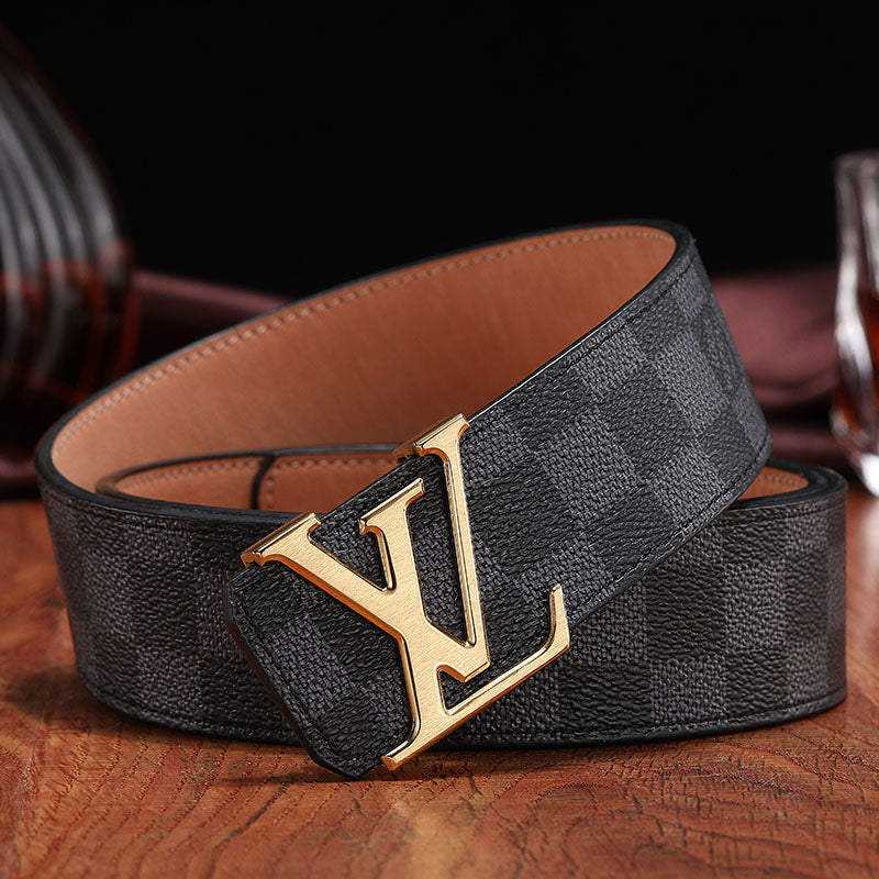 2025 3 Colors   printed letter leather belt