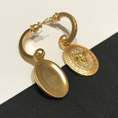 2025 Oval Pendant Labyrinth Design Earrings