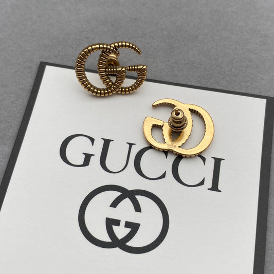 2025 Vintage Double G Pattern Stud Earrings