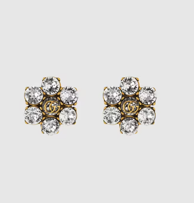 2025 Vintage Diamond Flower Stud Earrings