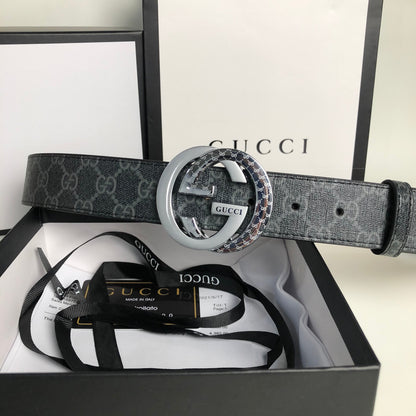 2025 3 Colors  printed letter leather belt