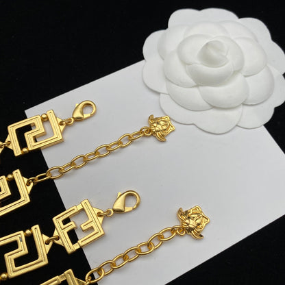 2025 Vintage Maze Bracelet Necklace Set