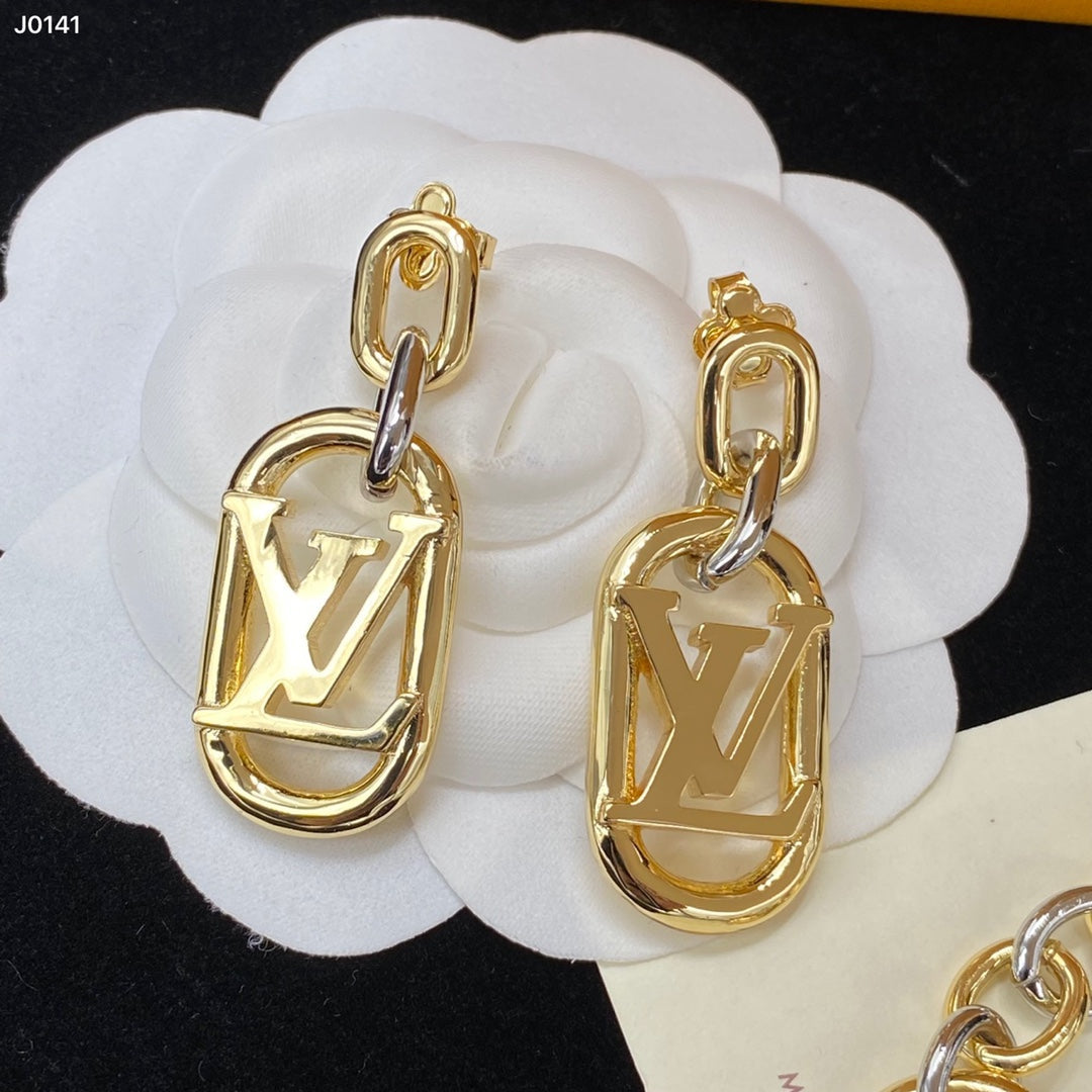 2025 Oval Chain Necklace Bracelet Earring Set