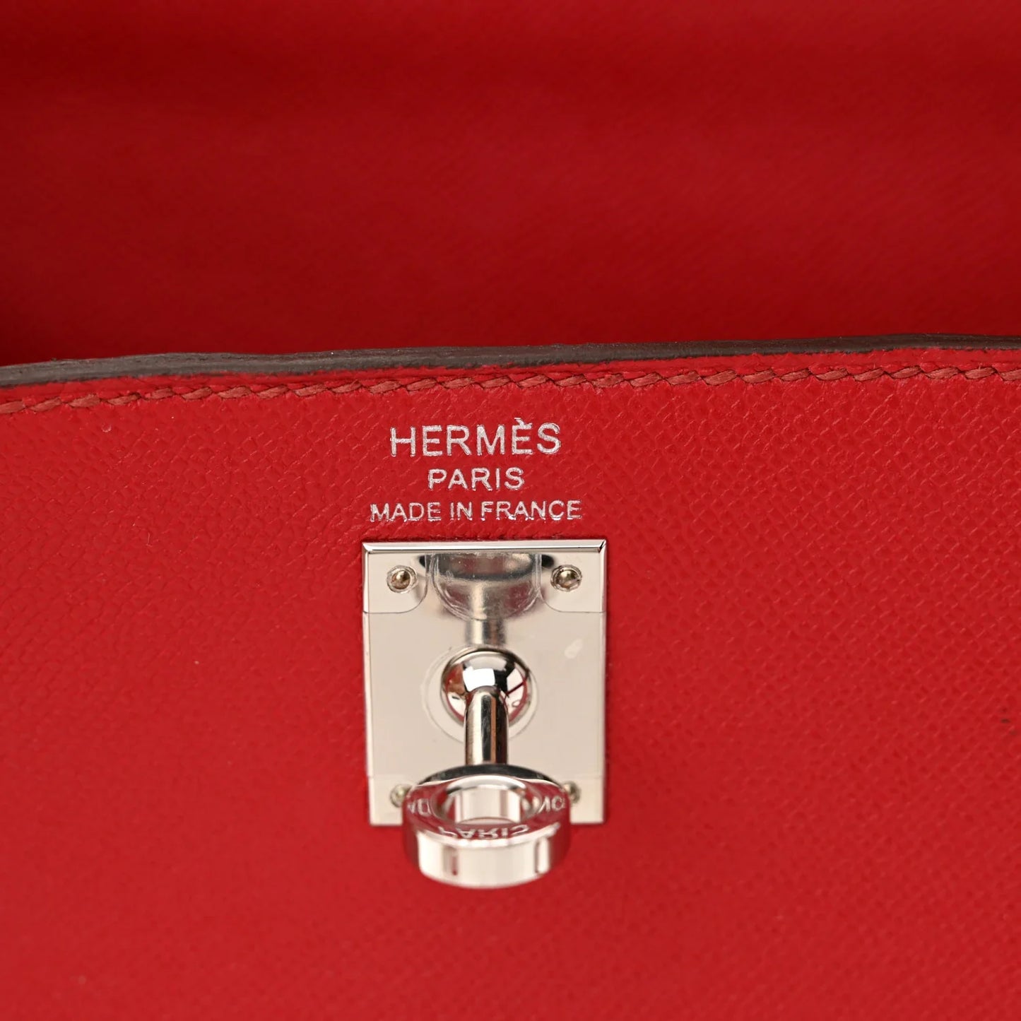 Madame Calfskin Verso Kelly Sellier 25 Rouge Piment Rose Shocking BAG