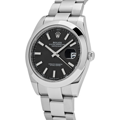 2025 Watch Datejust 126300 Stainless Steel Black Dial Oyster (2024)