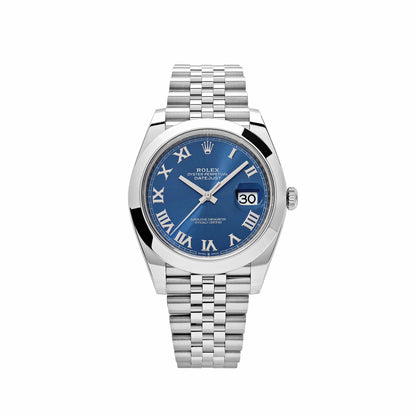 2025 Watch Datejust 126300 Stainless Steel Blue Roman Dial Jubilee (2024)