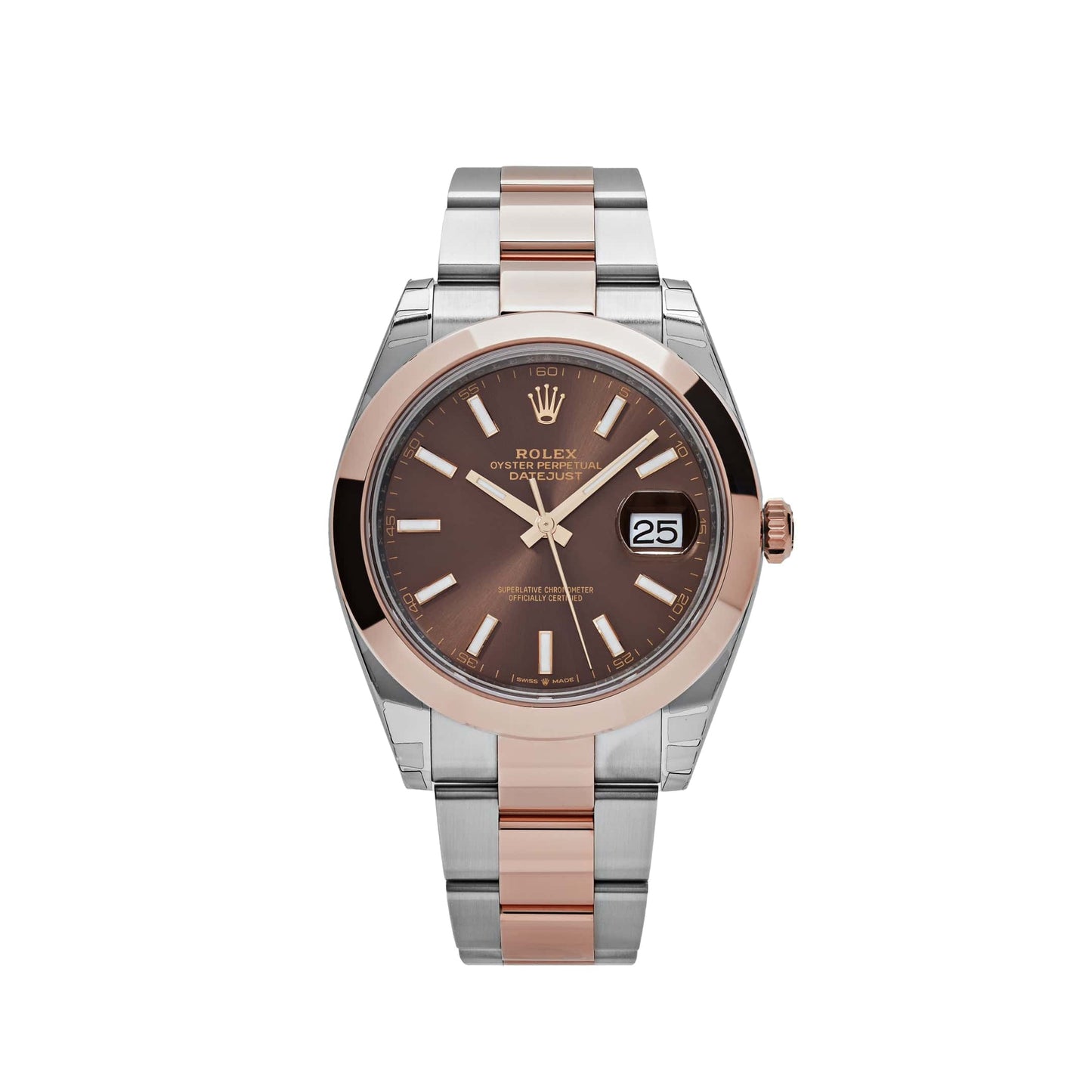 2025 Watch Datejust 126301 Stainless Steel Rose Gold Chocolate Dial (New 2024)