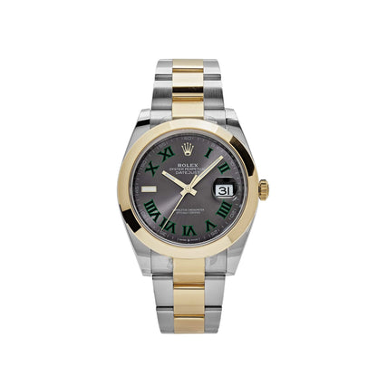 2025 Watch Datejust 126303 'Wimbledon' Yellow Gold Stainless Steel Slate Dial (2021)