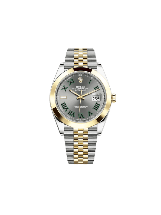 2025 Watch Datejust 126303 'Wimbledon' Yellow Gold Stainless Steel Slate Dial