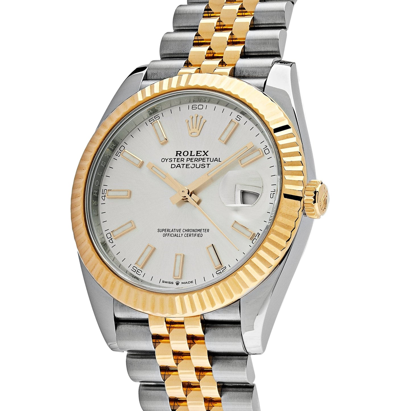 2025 Watch Datejust 126333 Yellow Gold Stainless Steel Silver Dial (2022)