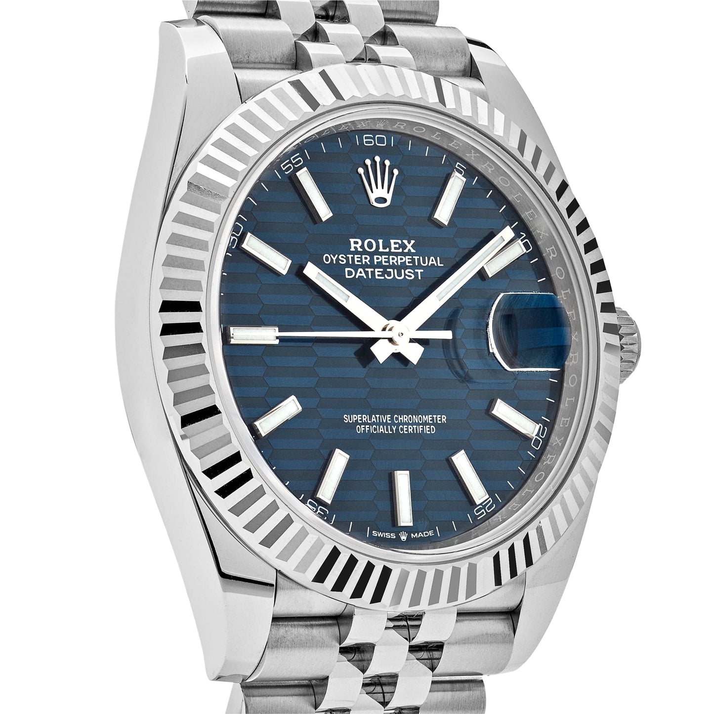 2025 Watch Datejust 126334 Stainless Steel Fluted Motif Blue Dial Jubilee (2023)