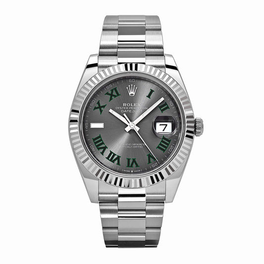 2025 Watch Datejust 126334 'Wimbledon' Stainless Steel Slate Dial Oyster (2024)