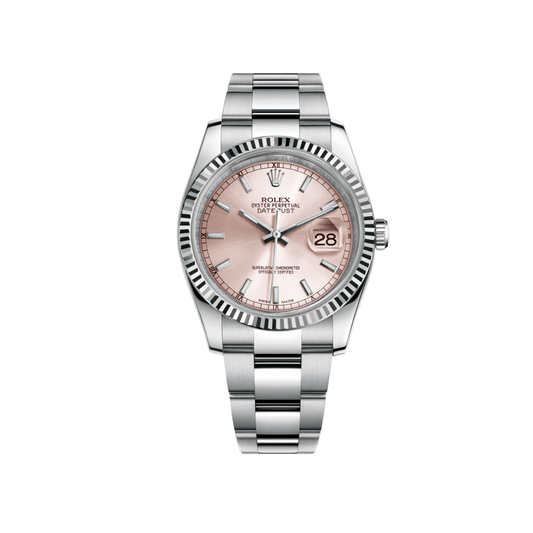 2025 Watch Datejust 116234 Stainless Steel Pink Dial Oyster