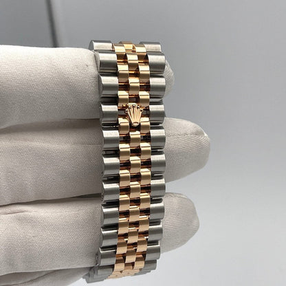 2025 Watch Datejust 116201 Stainless Steel Rose Gold Black Dial