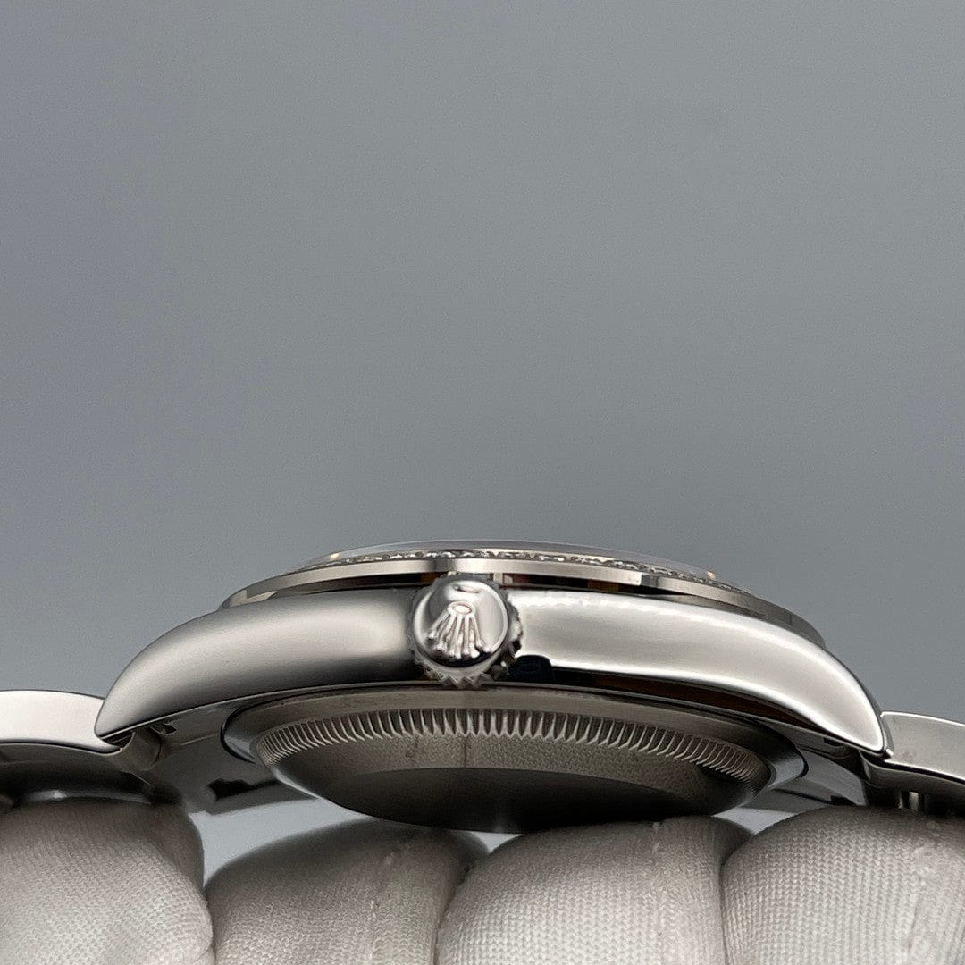 2025 Watch Datejust 126284RBR Stainless Steel White Gold Mother of Pearl Dial