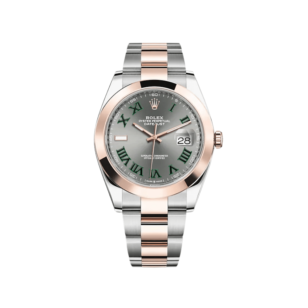 2025 Watch Datejust 126301 Stainless Steel Rose Gold Slate Dial