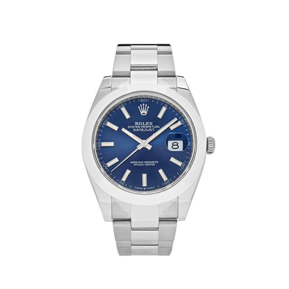 2025 Watch Datejust 126300 Stainless Steel Blue Dial Oyster