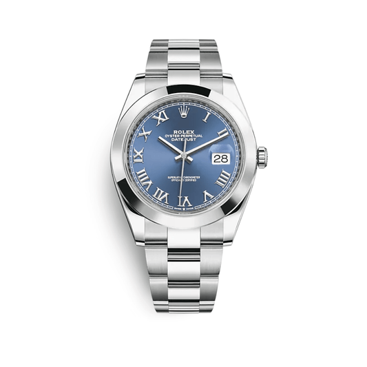 2025 Watch Datejust 126300 Stainless Steel Blue Roman Dial Oyster
