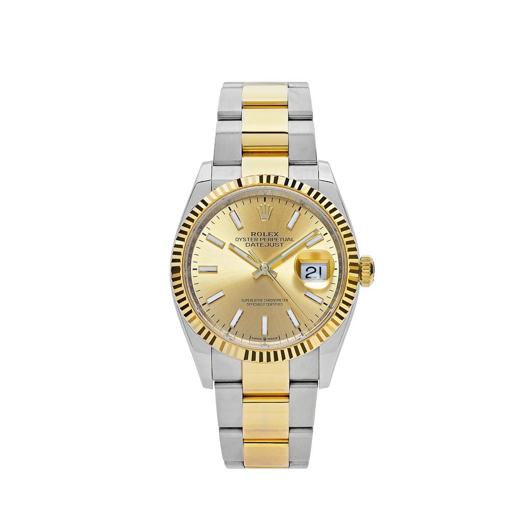 2025 Watch Datejust 126333 Stainless Steel Yellow Gold Champagne Dial Oyster