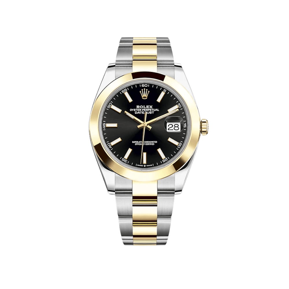 2025 Watch Datejust 126303 Stainless Steel Yellow Gold Black Dial