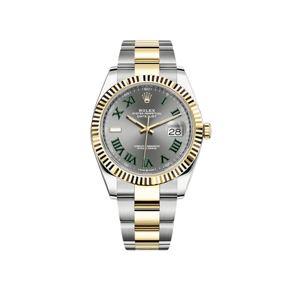 2025 Watch Datejust 126333 Yellow Gold Stainless Steel Slate/Green Roman Dial