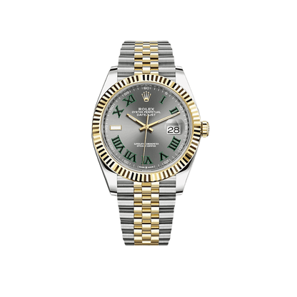 2025 Watch Datejust 126333 'Wimbledon' Yellow Gold Stainless Steel Slate Jubilee