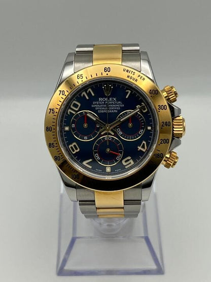 2025 Watch Daytona 116523 Stainless Steel and Yellow Gold Blue Dial
