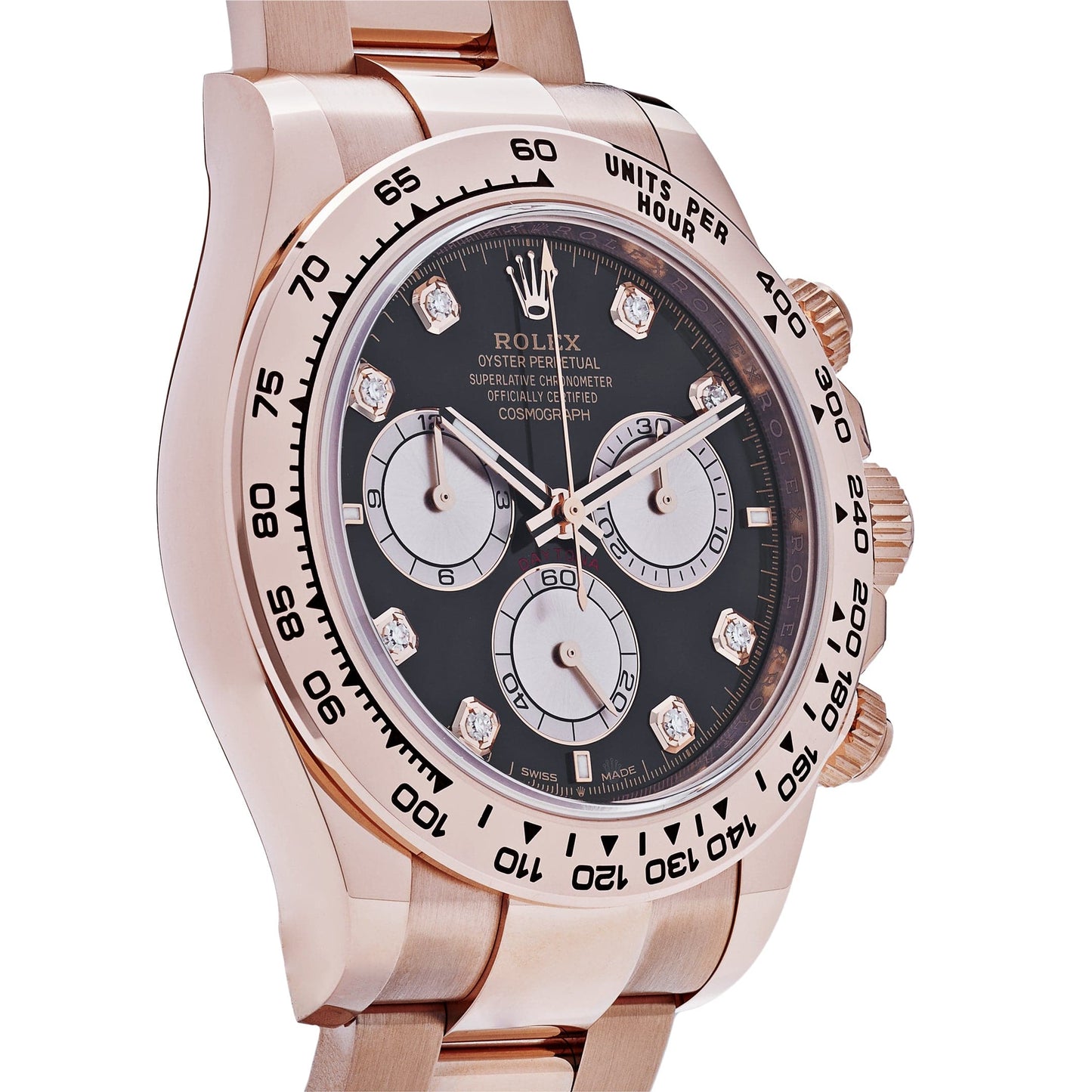 2025 Watch Daytona Cosmograph 126505 Rose Gold Black Diamond Dial (2023)