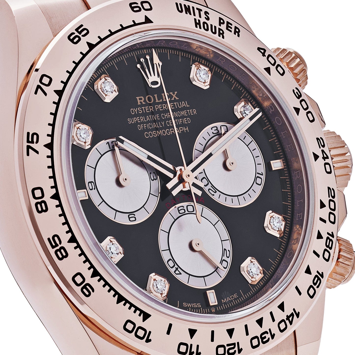 2025 Watch Daytona Cosmograph 126505 Rose Gold Black Diamond Dial (2024)