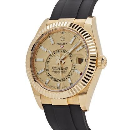 2025 Watch Sky-Dweller 326238 Yellow Gold Champagne Dial (2021)