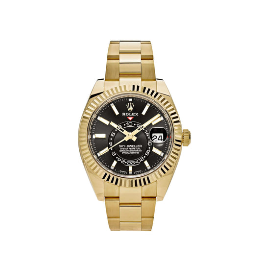 2025 Watch Sky-Dweller 326938 Yellow Gold Black Dial (2021)