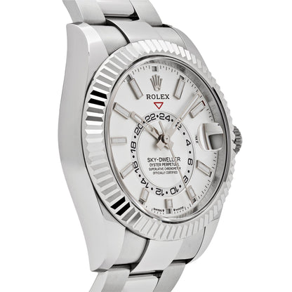 2025 Watch Sky-Dweller 336934 Stainless Steel White Dial (2024)