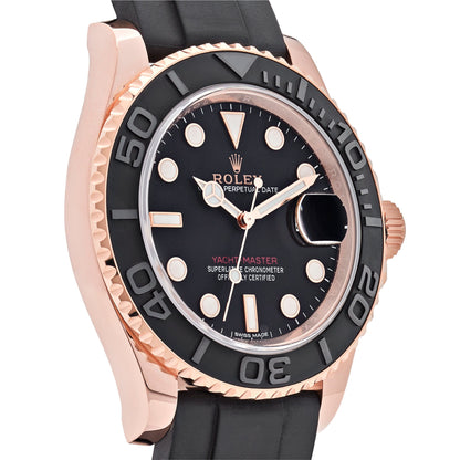 2025 Watch Yacht-Master 116655 Rose Gold Black Dial