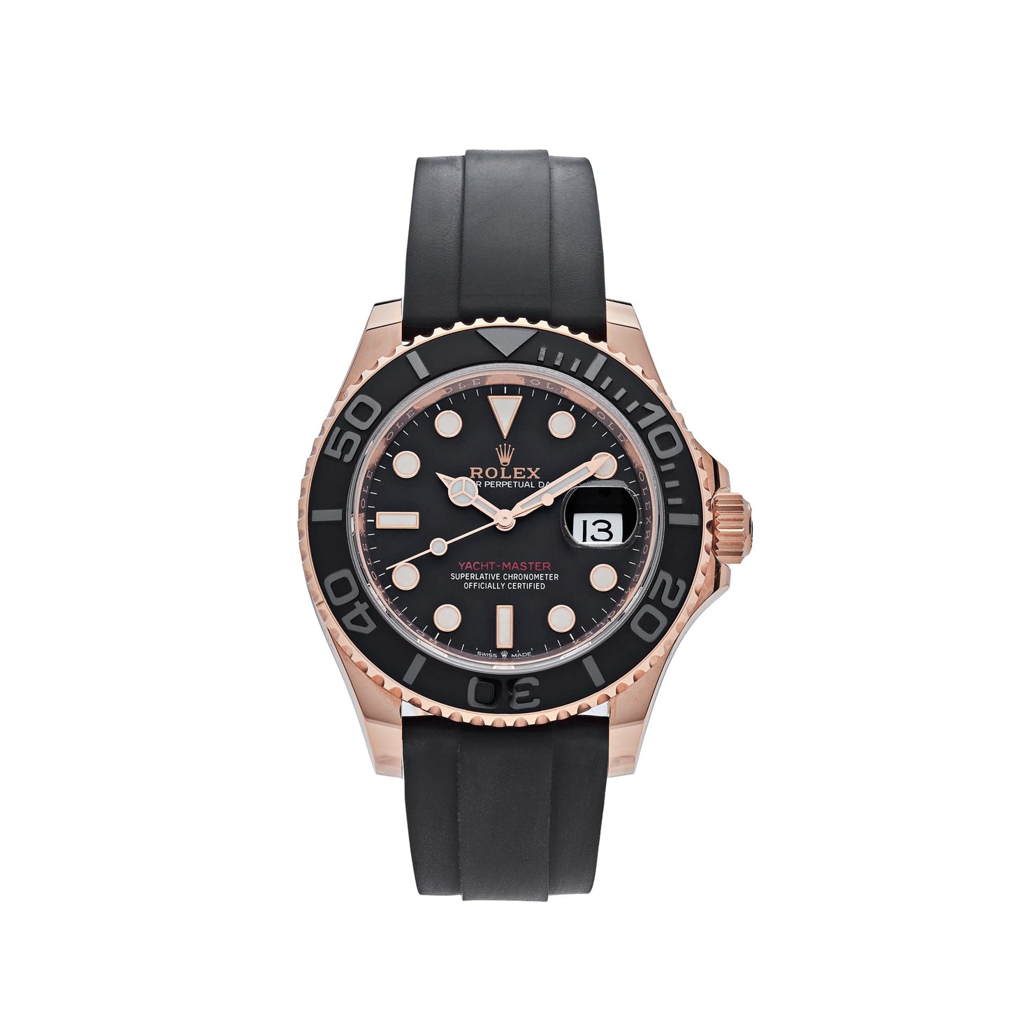 2025 Watch Yacht-Master 126655 Rose Gold Black Dial (2023)