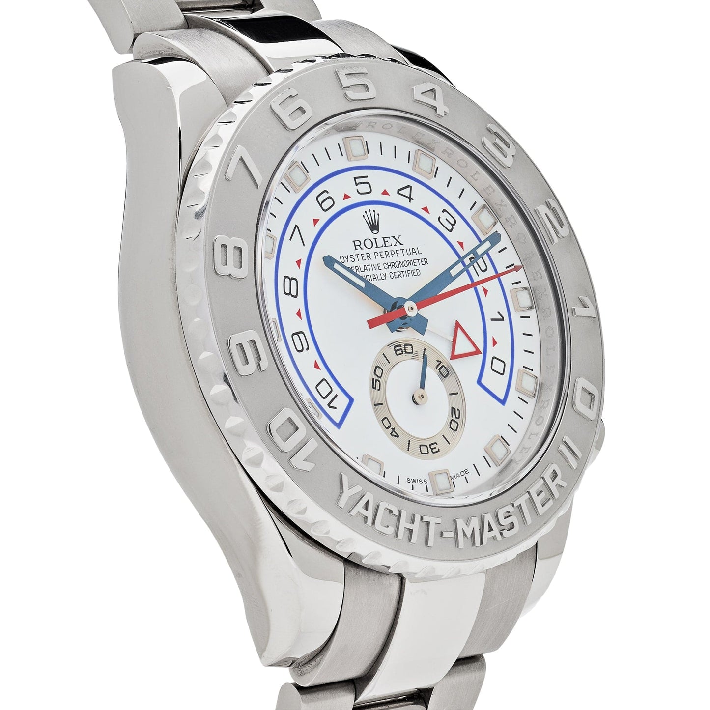 2025 Watch Yacht-Master II 116689 White Gold Platinum White Dial