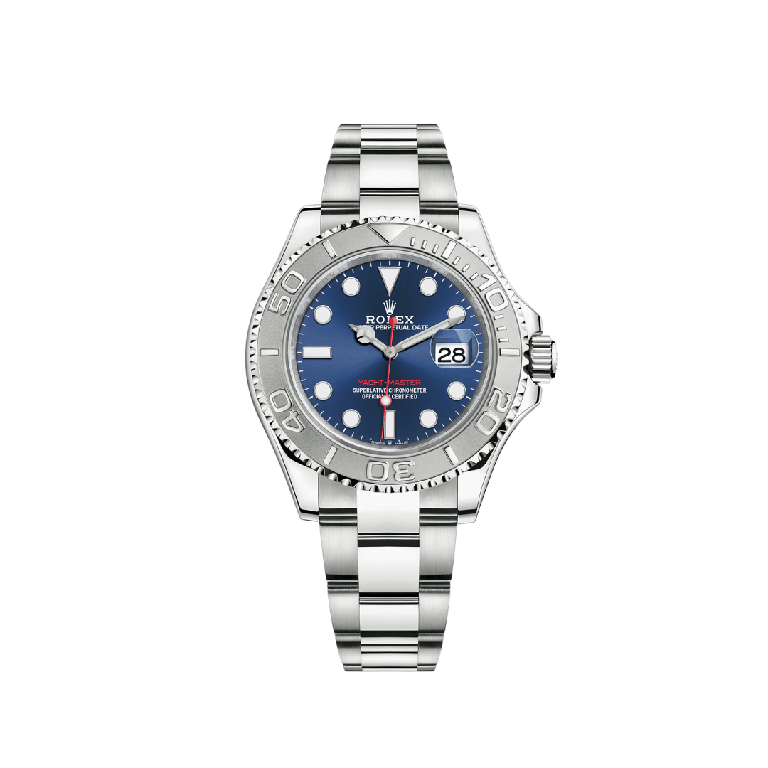 2025 Watch Yacht-Master 116622 Stainless Steel Platinum Blue Dial