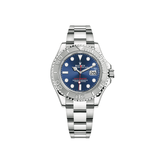 2025 Watch Yacht-Master 116622 Stainless Steel Platinum Blue Dial